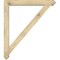 Ekena Millwork Traditional Arts and Crafts Rough Sawn Bracket w/ Offset Brace, Douglas Fir, 6"W x 42"D x 48"H BKT0604X42X48TRA03RDF - alternate 3